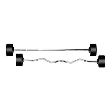 York (20-110 lb) Rubber-Coated Barbell Set