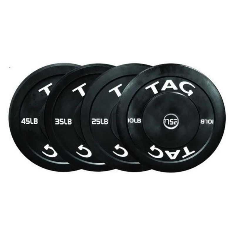 TAG Fitness Rubber Bumper PlatesFree Shipping on ALL Orders Price Match Guaranteed