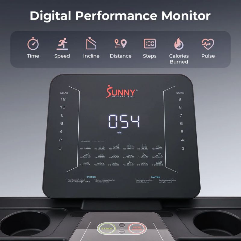 Sunny Advanced Heavy Duty Auto Incline Smart Treadmill
