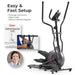 Sunny Ultra Silent Smart Elliptical Exerciser