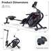Sunny Phantom Hydro Premium SMART Water Rowing Machine
