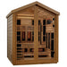 GoldenDesign GDI-8523-01 Loviisa 3 Person Hybrid Outdoor Sauna-Canadian Red Cedar Interior