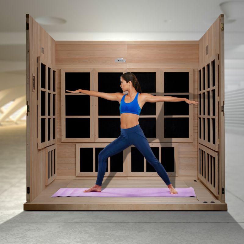 GoldenDesign GDI-6880-02 Catalonia 8 Person Near Zero EMF FAR Infrared Sauna