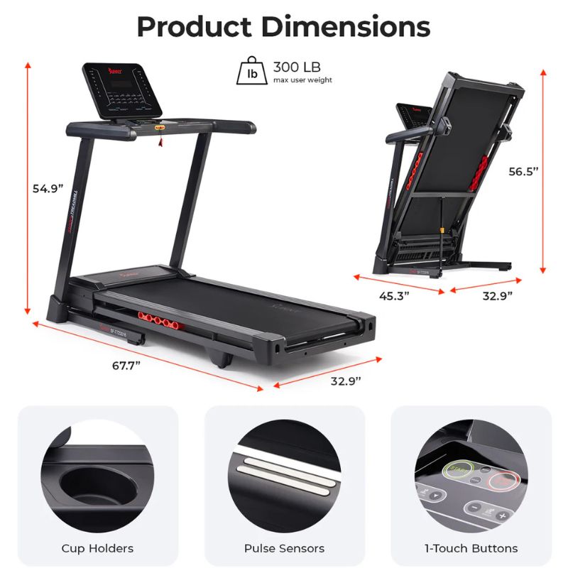 Sunny Advanced Heavy Duty Auto Incline Smart Treadmill