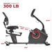 Sunny Smart Programmable 16 Levels Electro-Magnetic Resistance Recumbent Exercise Bike