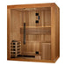 Golden Designs 2025 Updated "Copenhagen Edition" 3 Person Traditional Sauna - Canadian Red Cedar Interior and Pacific Premium Clear Cedar Exterior