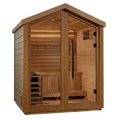 Savonlinna 3 Person Outdoor Traditional Sauna (GDI-8503-01) - Canadian Red Cedar Interior
