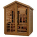 GoldenDesign GDI-8523-01 Loviisa 3 Person Hybrid Outdoor Sauna-Canadian Red Cedar Interior