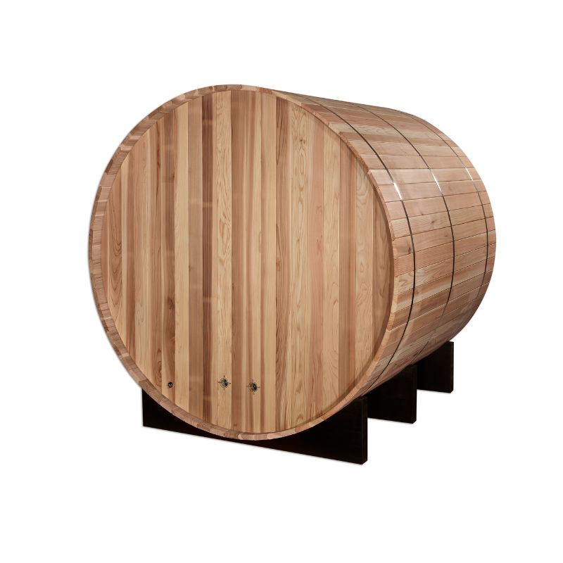 "St. Moritz" 2 Person Barrel Traditional Sauna - Pacific Cedar