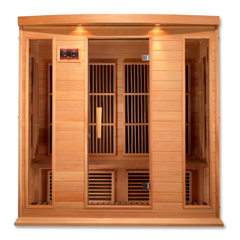 MX-K406-01 Maxxus Low EMF FAR Infrared Sauna Canadian Hemlock