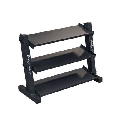 Body-Solid 3 Tier Horizontal 34" Vinyl or Neoprene Dumbell Rack