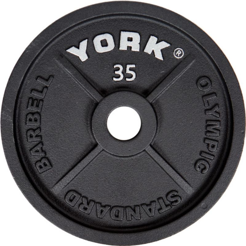York 2″ Cast Iron Olympic Weight Plate Pairs