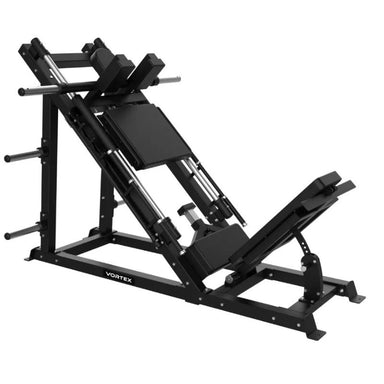 Commercial Hack Squat and Leg Press Combo in black