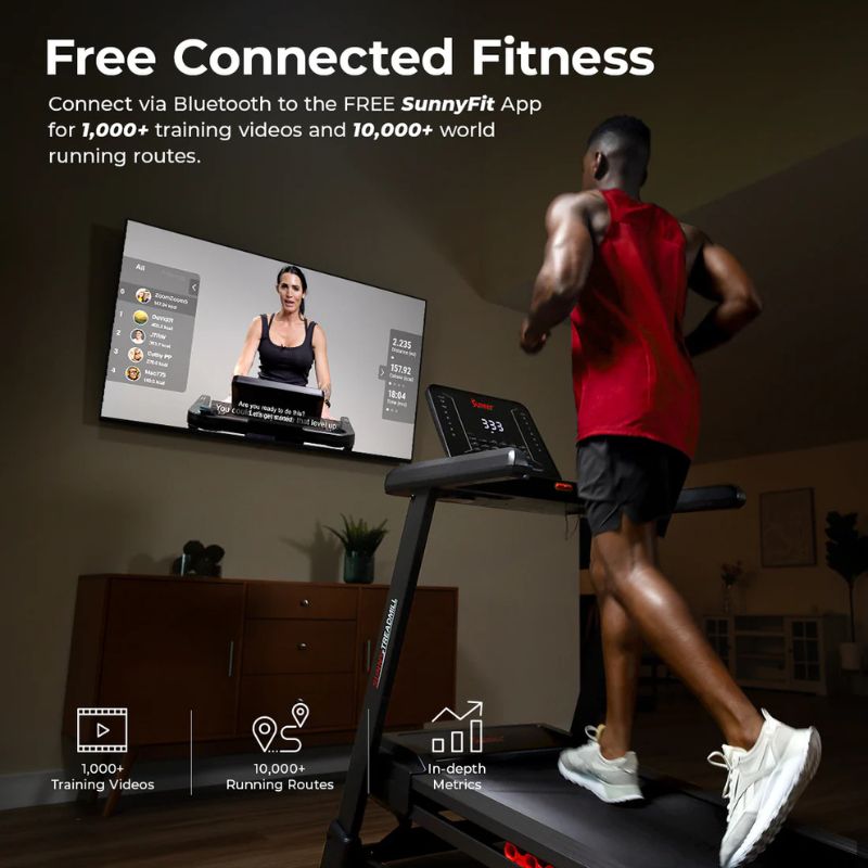 Sunny Advanced Heavy Duty Auto Incline Smart Treadmill