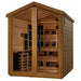 GoldenDesign GDI-8526-01 Kaskinen 6 Person Hybrid Outdoor Sauna-Canadian Red Cedar Interior