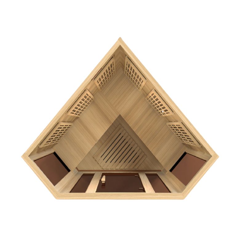 MX-K356-01 Maxxus Low EMF FAR Infrared Sauna Canadian Hemlock