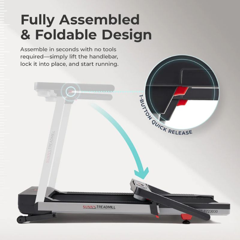 Sunny Premium Foldable Auto Incline Smart Treadmill