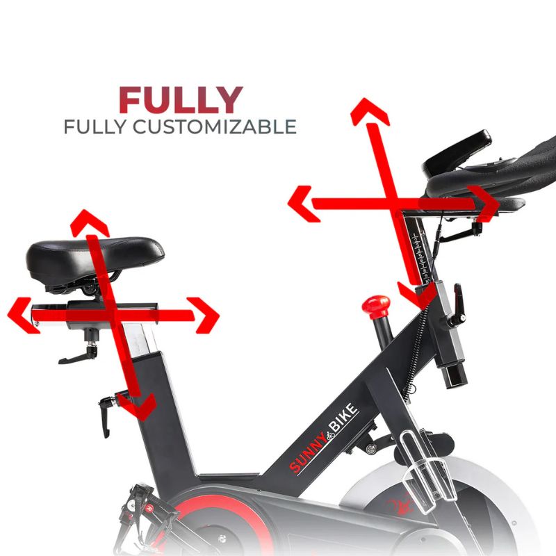 Sunny Premium Smart Magnetic Belt Drive Indoor Cycling Exercise Bike