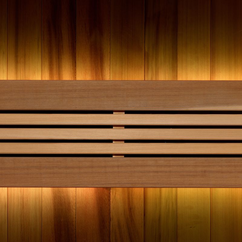 Golden Designs 2025 Updated "Copenhagen Edition" 3 Person Traditional Sauna - Canadian Red Cedar Interior and Pacific Premium Clear Cedar Exterior